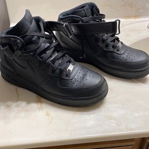 Black Nike Air Force 1s